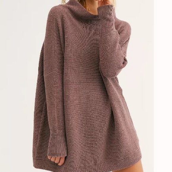 Free People Sweaters - NWT Free People Ottoman sweater, brown/rose, XS